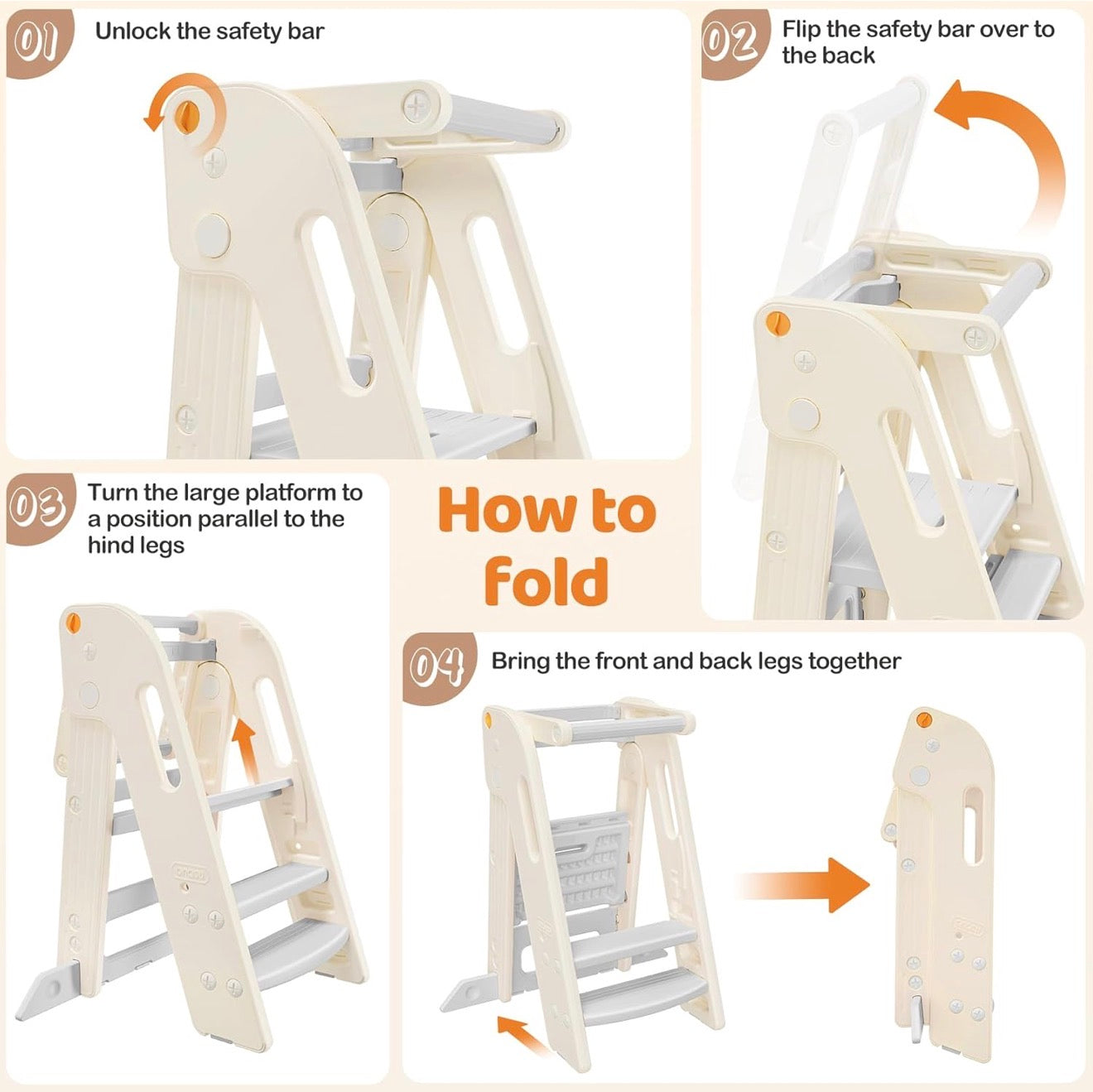 KozyKids Foldable Learning Stool™